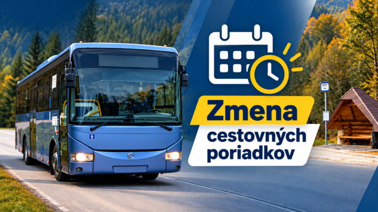 Zmena cestovného poriadku a cenníkov cestovného od 12. 10. 2026